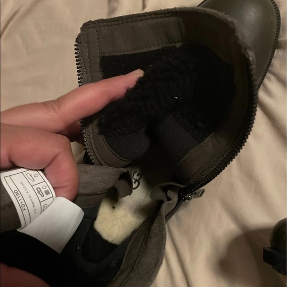 UGG Wilde leather suede boot wool waterproof - Picture 11 of 11